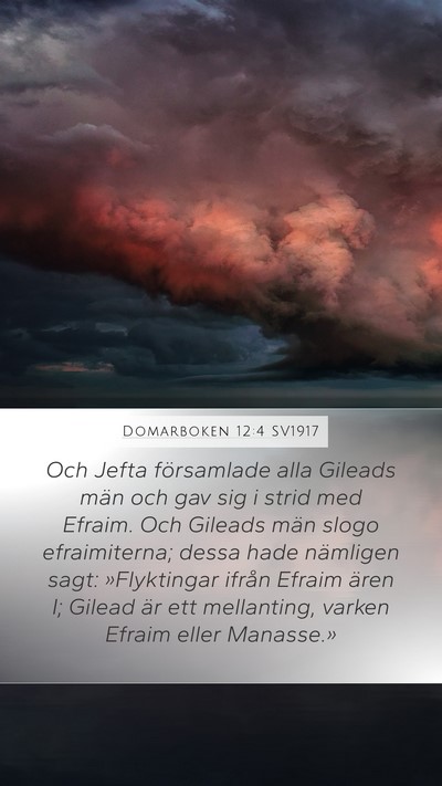 Domarboken 12:4 SV1917 Bible Verse Image