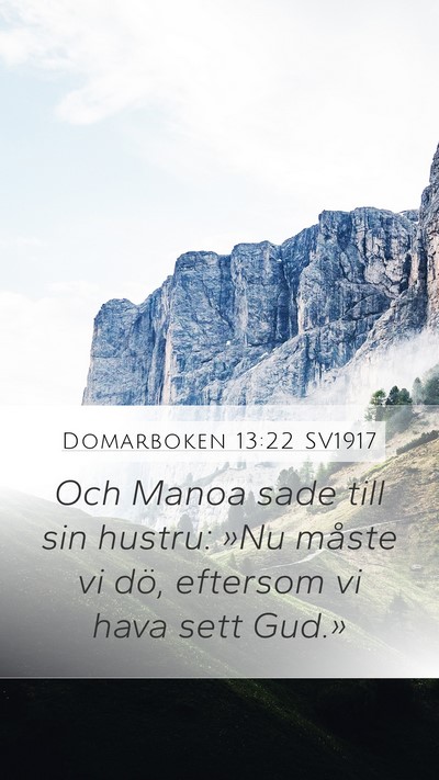 Domarboken 13:22 SV1917 Bible Verse Image