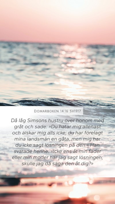 Domarboken 14:16 SV1917 Bible Verse Image