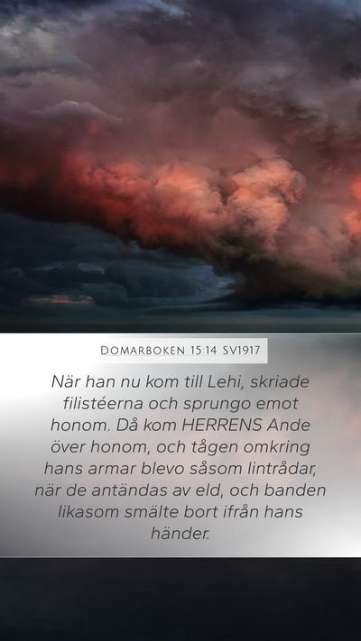 Domarboken 15:14 SV1917 Bible Verse Image