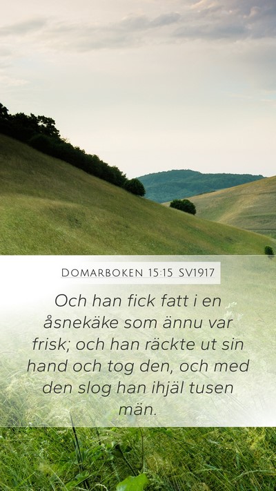 Domarboken 15:15 SV1917 Bible Verse Image