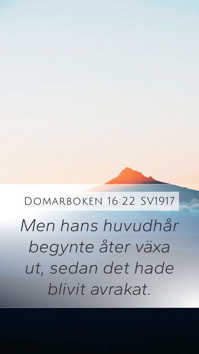 Domarboken 16:22 SV1917 Bible Verse Image