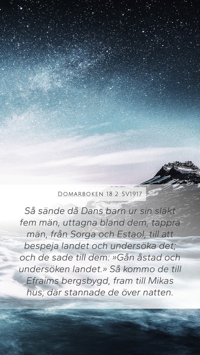 Domarboken 18:2 SV1917 Bible Verse Image