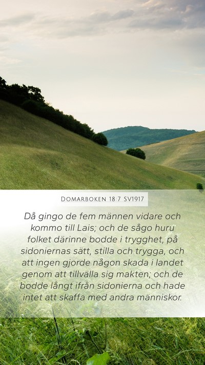 Domarboken 18:7 SV1917 Bible Verse Image
