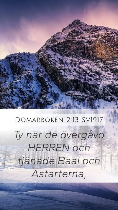 Domarboken 2:13 SV1917 Bible Verse Image