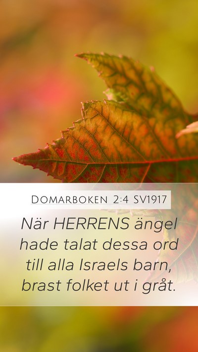 Domarboken 2:4 SV1917 Bible Verse Image