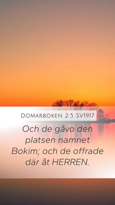 Domarboken 2:5 SV1917 Bible Verse Image