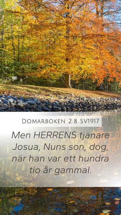 Domarboken 2:8 SV1917 Bible Verse Image