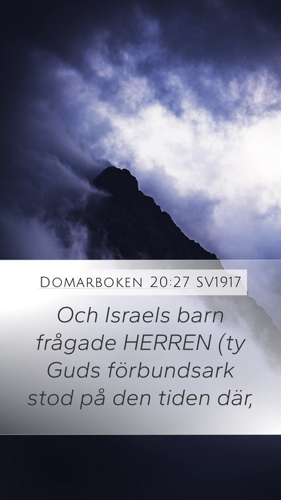 Domarboken 20:27 SV1917 Bible Verse Image