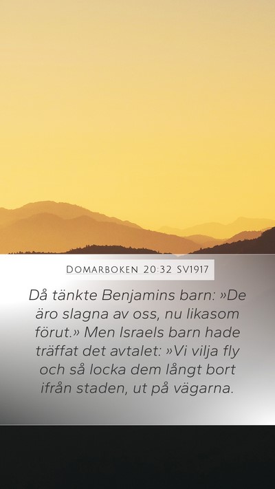 Domarboken 20:32 SV1917 Bible Verse Image