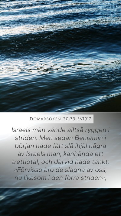 Domarboken 20:39 SV1917 Bible Verse Image
