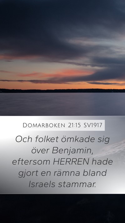 Domarboken 21:15 SV1917 Bible Verse Image