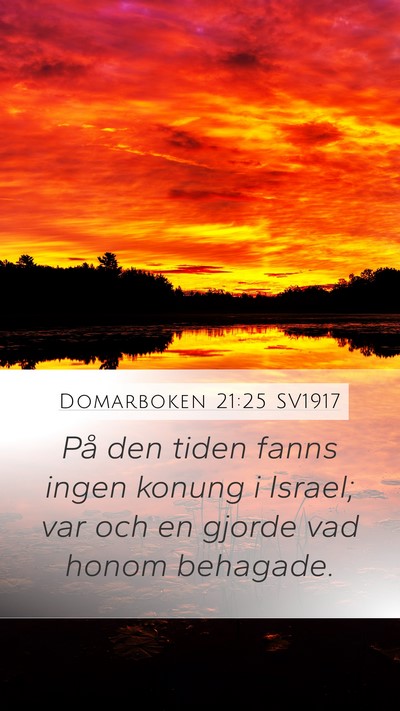Domarboken 21:25 SV1917 Bible Verse Image