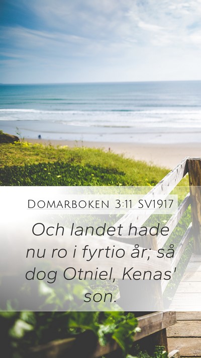 Domarboken 3:11 SV1917 Bible Verse Image