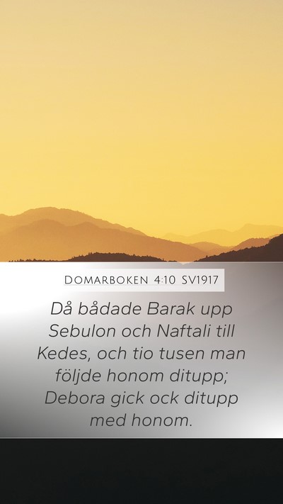 Domarboken 4:10 SV1917 Bible Verse Image