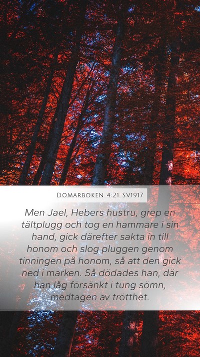 Domarboken 4:21 SV1917 Bible Verse Image