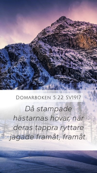 Domarboken 5:22 SV1917 Bible Verse Image