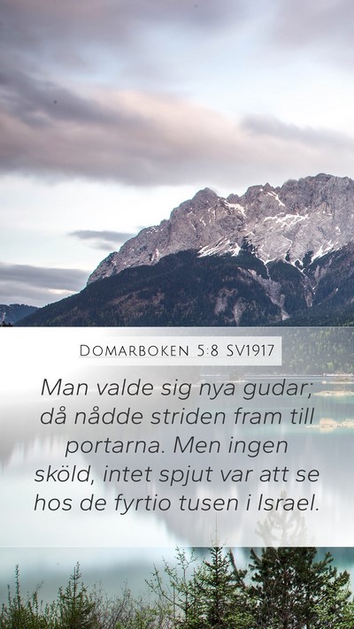 Domarboken 5:8 SV1917 Bible Verse Image