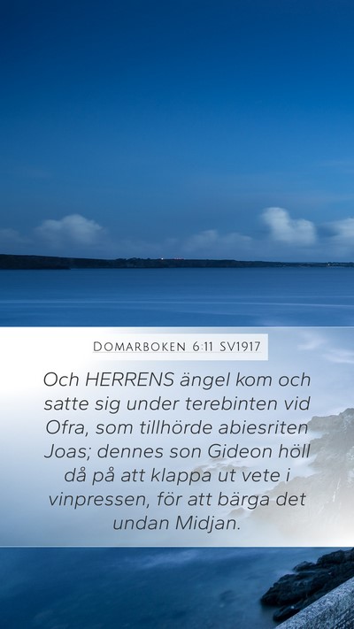 Domarboken 6:11 SV1917 Bible Verse Image