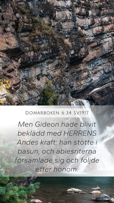 Domarboken 6:34 SV1917 Bible Verse Image