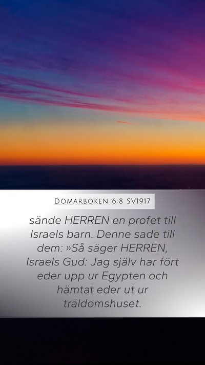 Domarboken 6:8 SV1917 Bible Verse Image