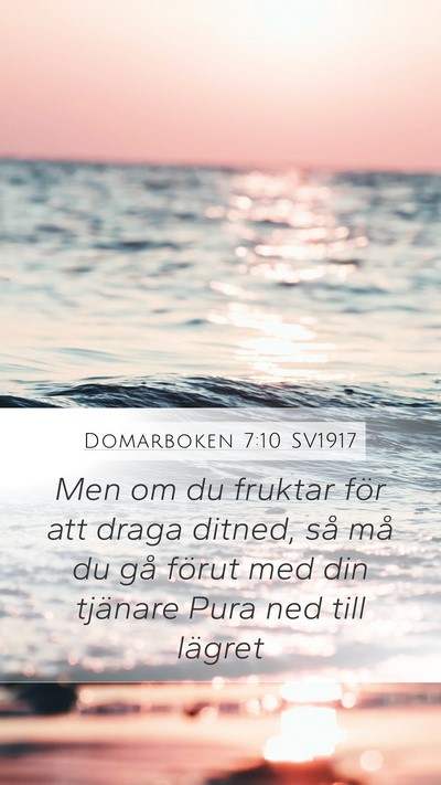 Domarboken 7:10 SV1917 Bible Verse Image