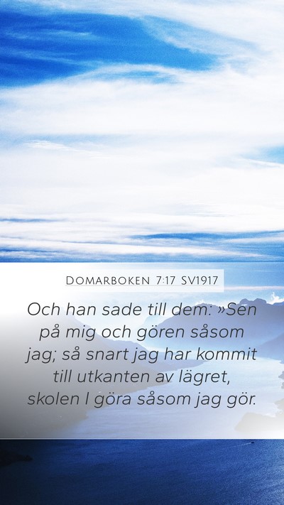 Domarboken 7:17 SV1917 Bible Verse Image