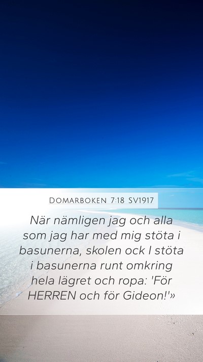 Domarboken 7:18 SV1917 Bible Verse Image