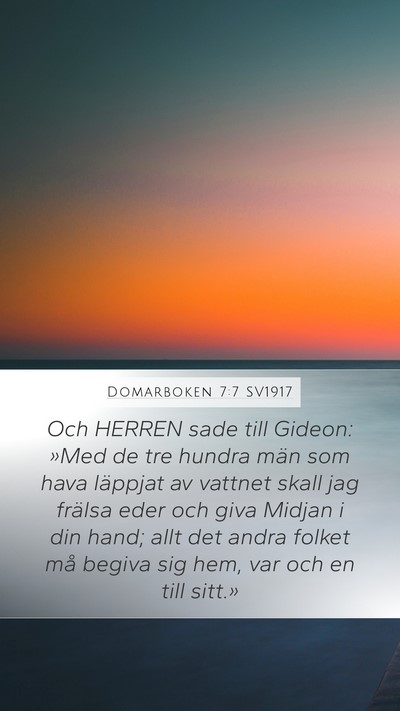 Domarboken 7:7 SV1917 Bible Verse Image