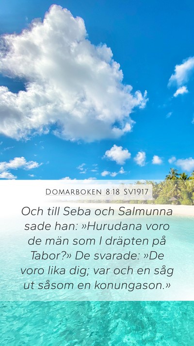 Domarboken 8:18 SV1917 Bible Verse Image