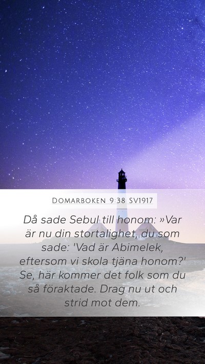 Domarboken 9:38 SV1917 Bible Verse Image