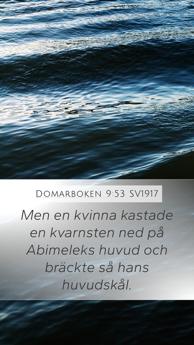 Domarboken 9:53 SV1917 Bible Verse Image