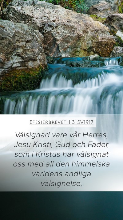 Efesierbrevet 1:3 SV1917 Bible Verse Image