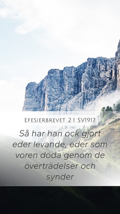 Efesierbrevet 2:1 SV1917 Bible Verse Image