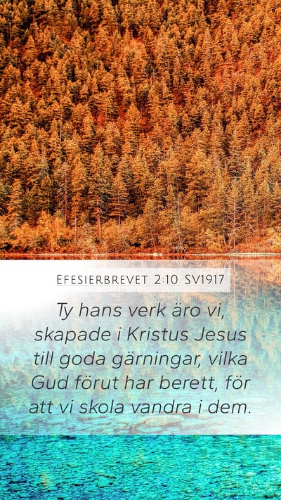 Efesierbrevet 2:10 SV1917 Bible Verse Image