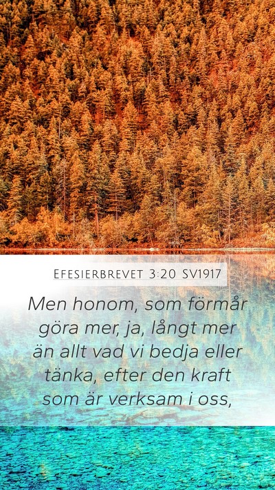 Efesierbrevet 3:20 SV1917 Bible Verse Image