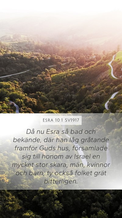 Esra 10:1 SV1917 Bible Verse Image