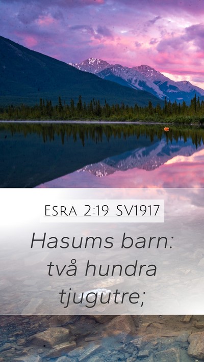 Esra 2:19 SV1917 Bible Verse Image