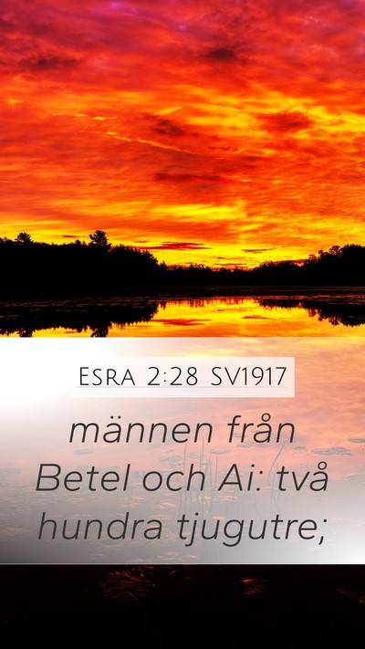 Esra 2:28 SV1917 Bible Verse Image