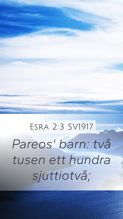 Esra 2:3 SV1917 Bible Verse Image