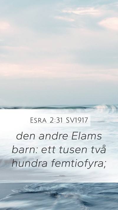 Esra 2:31 SV1917 Bible Verse Image