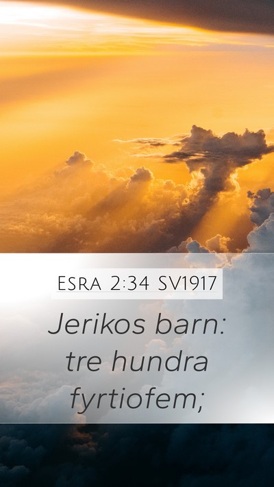 Esra 2:34 SV1917 Bible Verse Image