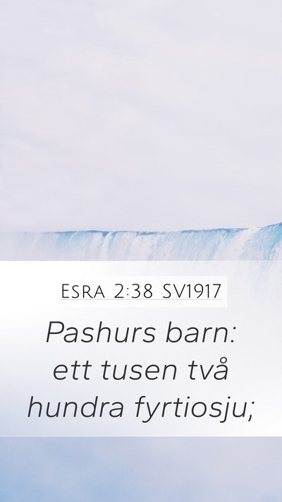 Esra 2:38 SV1917 Bible Verse Image