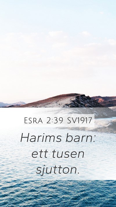 Esra 2:39 SV1917 Bible Verse Image