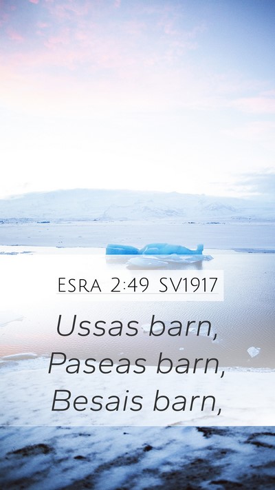 Esra 2:49 SV1917 Bible Verse Image