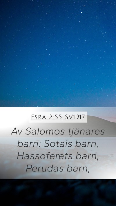Esra 2:55 SV1917 Bible Verse Image