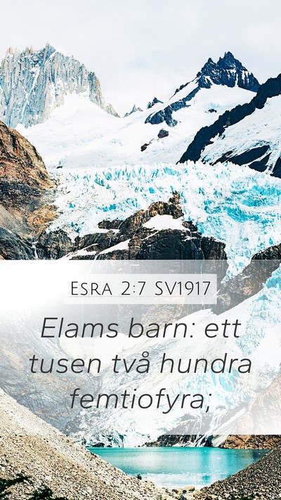Esra 2:7 SV1917 Bible Verse Image