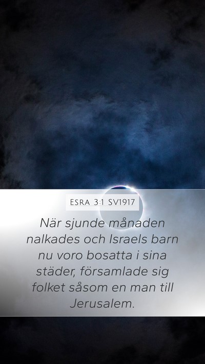 Esra 3:1 SV1917 Bible Verse Image