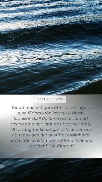 Esra 4:15 SV1917 Bible Verse Image