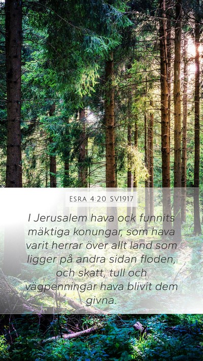 Esra 4:20 SV1917 Bible Verse Image